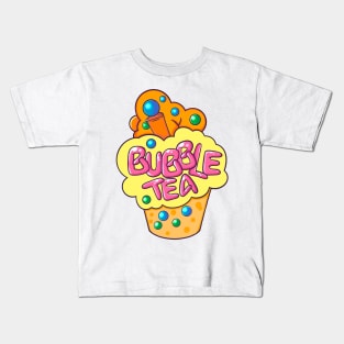 Bubble Boba Bobble Tea Kids T-Shirt